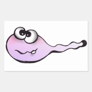 Sticker Rectangulaire spermatozoïdes, spermatozoïdes, autocollants, têta