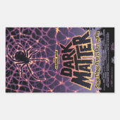 Sticker Rectangulaire Spider Cosmic Web, Galaxie d'Halloween des horreur (Devant)