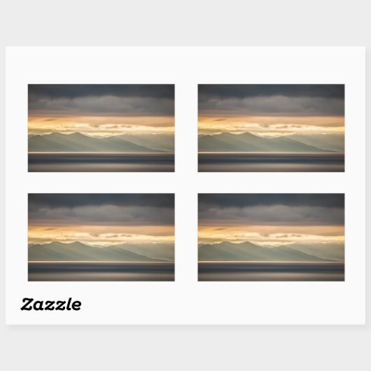 Sticker Rectangulaire Spitsbergen Svalbard (Feuille)
