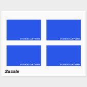 Sticker Rectangulaire Splendid Fairywren Blue Colour (Feuille)