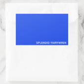Sticker Rectangulaire Splendid Fairywren Blue Colour (Sac)