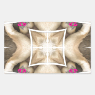 Sticker Rectangulaire Splendor du Serengeti : Artistère de masquage anim