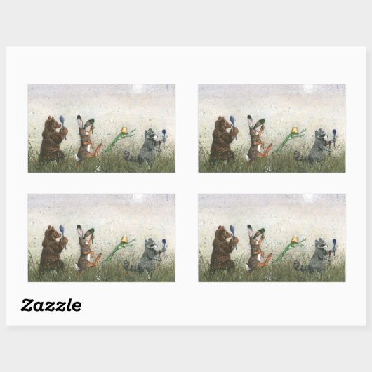 Sticker Rectangulaire Spoon! (Feuille)