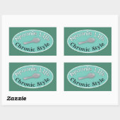 Sticker Rectangulaire Spoonie Style - Diner Green (Feuille)
