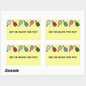 Sticker Rectangulaire Sports de basket (Feuille)