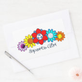 Sticker Rectangulaire Sports Girl - Football (Enveloppe)