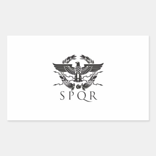 Sticker Rectangulaire spqr hemblem.ai (Devant)