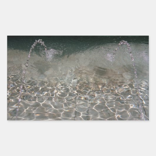 Sticker Rectangulaire Spray fontaine (Devant)