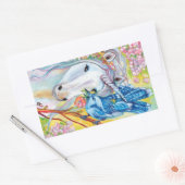 Sticker Rectangulaire Spring Unicorn et Jay (Enveloppe)