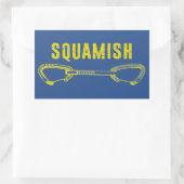 Sticker Rectangulaire Squamish Escalade Quickdraw (Sac)