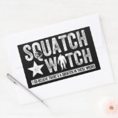 Sticker Rectangulaire Squatch Watch (pour la nuit) Je crois. (Enveloppe)