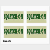 Sticker Rectangulaire Squatchine (Feuille)