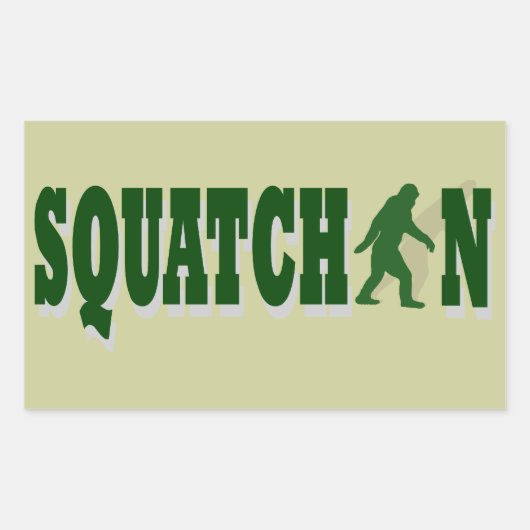 Sticker Rectangulaire Squatchine (Devant)