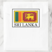Sticker Rectangulaire Sri Lanka (Sac)