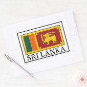 Sticker Rectangulaire Sri Lanka (Enveloppe)