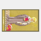 Sticker Rectangulaire St. Audrey (Etheldreda) (P 003) (Devant)