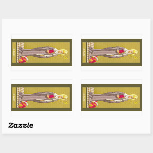 Sticker Rectangulaire St. Audrey (Etheldreda) (P 003)