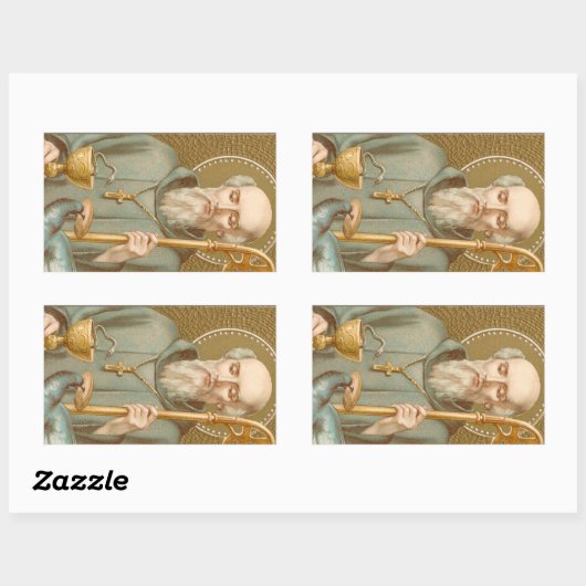 Sticker Rectangulaire St. Benoît de Nursie (JM 07) (Feuille)