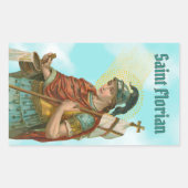 Sticker Rectangulaire St. Florian avec seau (Ciel clair; M 019) (Devant)