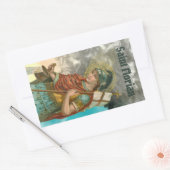 Sticker Rectangulaire St. Florian avec seau (Fumée; M 019) (Enveloppe)