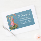 Sticker Rectangulaire St. Margaret d'Antioche (SAU 038) (Enveloppe)