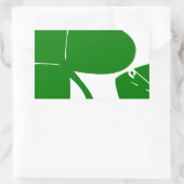 Sticker Rectangulaire St Patrick's Day - Obtenez Lucky 3 + 1 feuilles = (Sac)