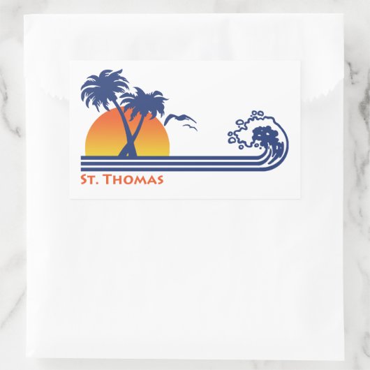 Sticker Rectangulaire St. Thomas (Sac)
