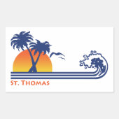 Sticker Rectangulaire St. Thomas (Devant)