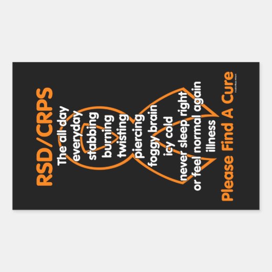 Sticker Rectangulaire Stabilisation de la combustion Twisting...RSD/CRPS (Devant)