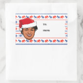 Sticker Rectangulaire STACEY ABRAMS Christmas (Sac)