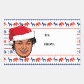 Sticker Rectangulaire STACEY ABRAMS Christmas (Devant)