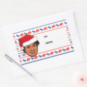 Sticker Rectangulaire STACEY ABRAMS Christmas (Enveloppe)