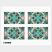 Sticker Rectangulaire Stained glass (Feuille)