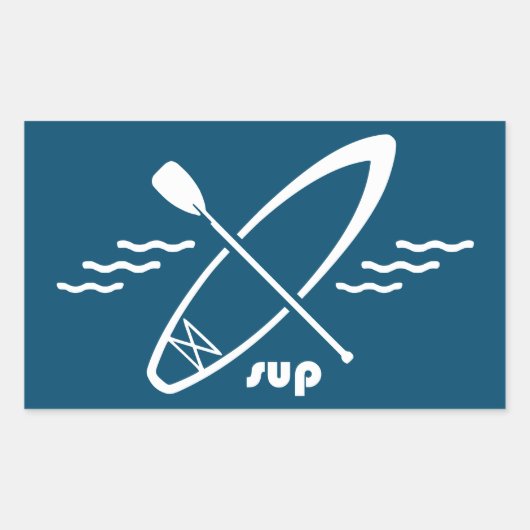 Sticker Rectangulaire Standup Paddleboard (Devant)