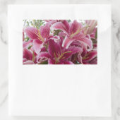 Sticker Rectangulaire Stargazer Lilies (Sac)