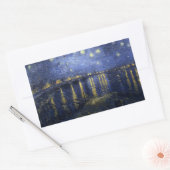Sticker Rectangulaire Starry Night Over the Rhone - Van Gogh (1888) (Enveloppe)