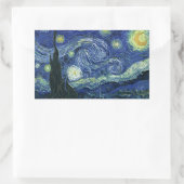Sticker Rectangulaire Starry Night Vincent van Gogh Art Peinture (Sac)