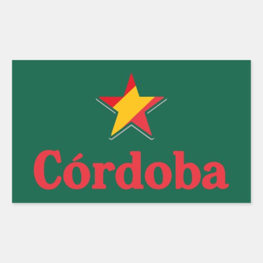 Sticker Rectangulaire Stars of Spain – Cordoba (Devant)