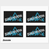 Sticker Rectangulaire Station de Beaver Mountain (Feuille)
