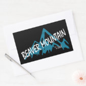 Sticker Rectangulaire Station de Beaver Mountain (Enveloppe)