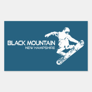 Sticker Rectangulaire Station de ski Black Mountain Ski Area New Hampshi