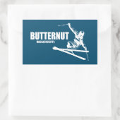 Sticker Rectangulaire Station de ski de Butternut (Sac)