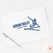 Sticker Rectangulaire Station de ski de Squaw Valley (Enveloppe)