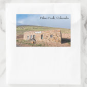 Sticker Rectangulaire Station House à Pikes Peak (Sac)