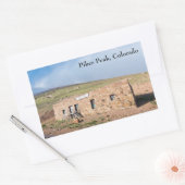 Sticker Rectangulaire Station House à Pikes Peak (Enveloppe)