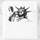 Sticker Rectangulaire Statue de la Liberté (Sac)