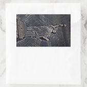 Sticker Rectangulaire Statue de la Liberté (Sac)