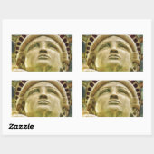 Sticker Rectangulaire Statue de la Liberté (Feuille)