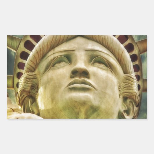 Sticker Rectangulaire Statue de la Liberté (Devant)