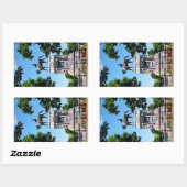 Sticker Rectangulaire Statue de Robert E. Lee (Feuille)